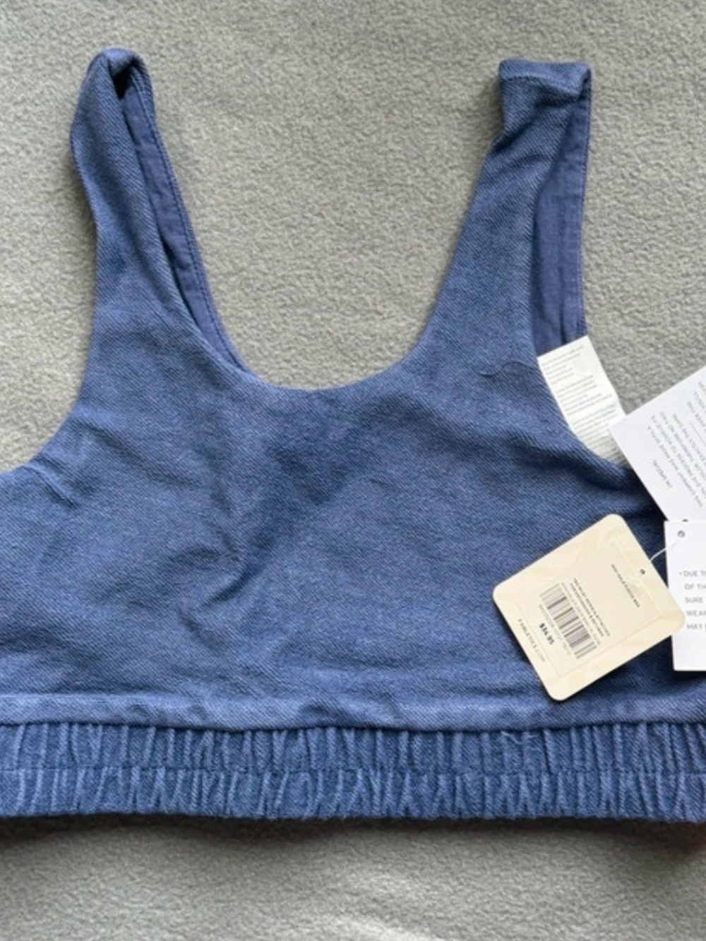 Girls NWT Yitty by Fabletics Mini Nala Fleece Bra XL 14/16 Deep Cobalt Blue